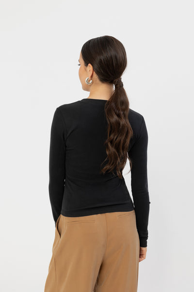 Longsleeve Selmo New Black Petite