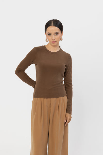 Longsleeve Selmo New Mocha Petite