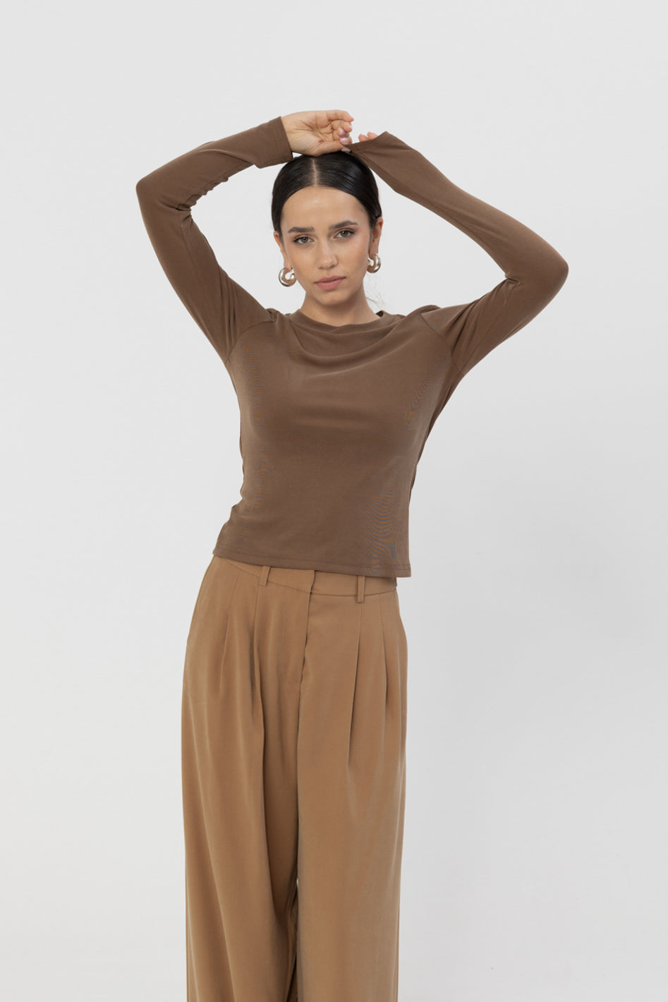 Spodnie Naver Vis Caramel Petite