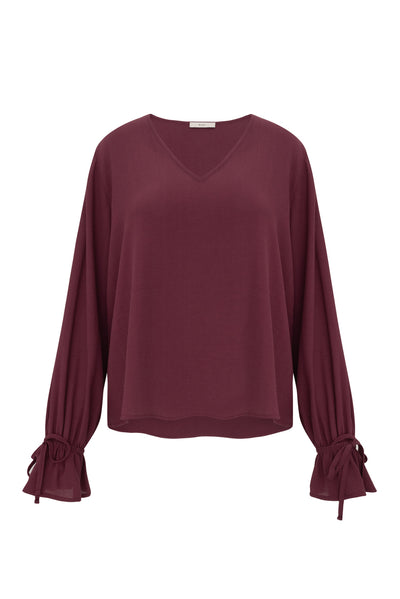 Bluzka Vernell Bordo Petite