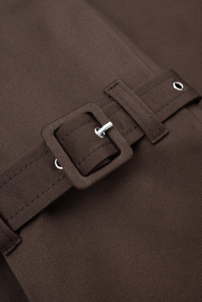 Krótki Trencz Hudson Brown Petite