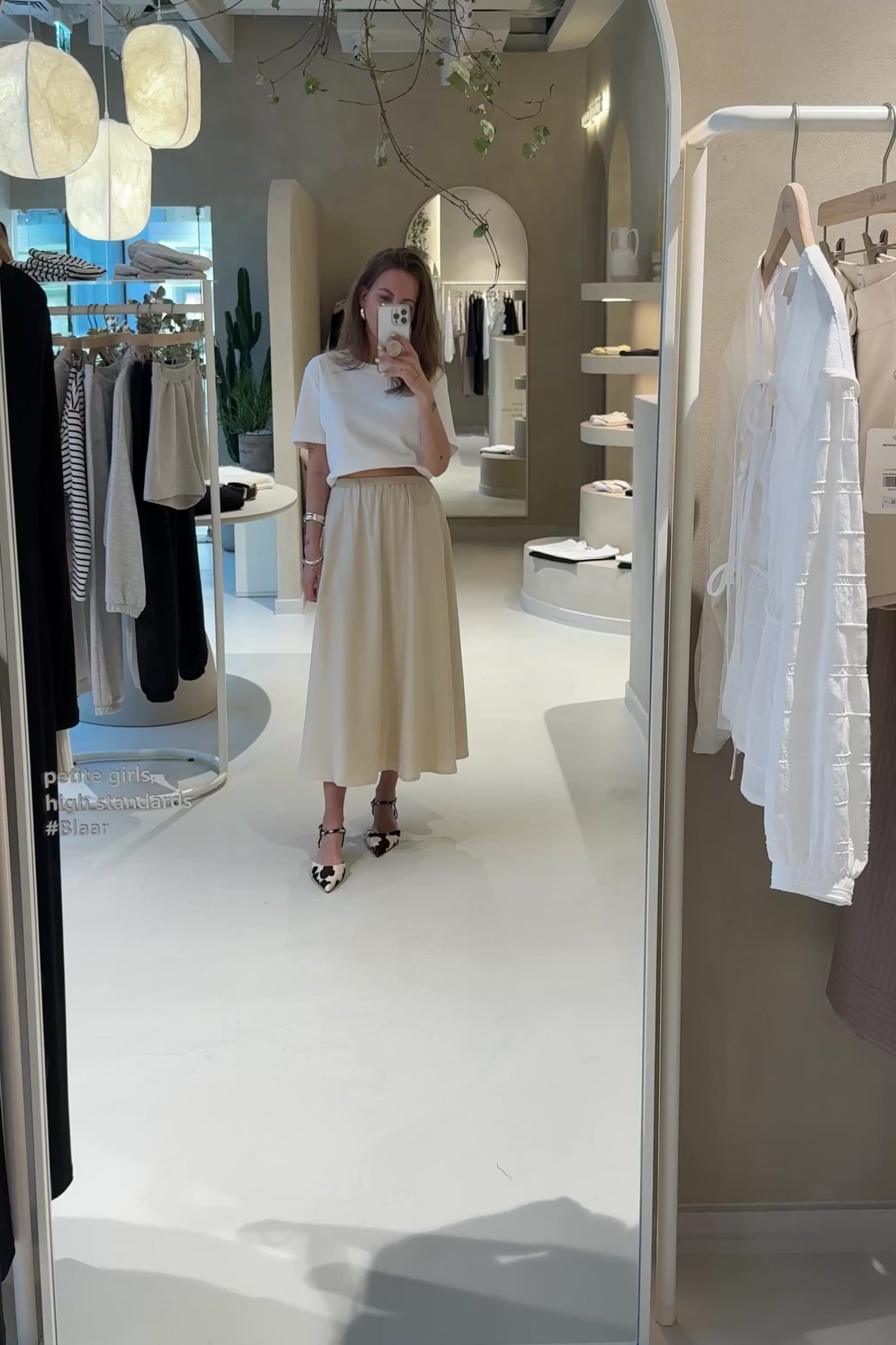 Spódnica Veloria Light Beige Petite
