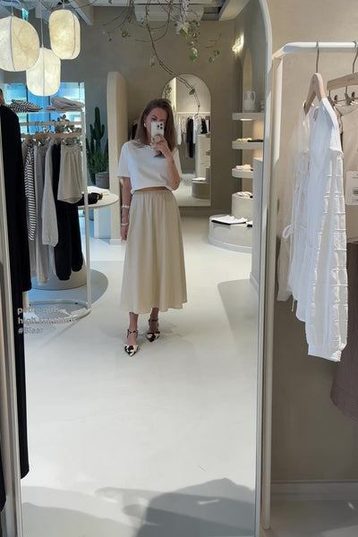 Spódnica Veloria Light Beige Petite
