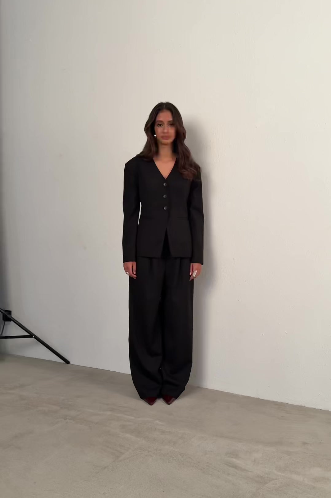 Marynarka Morgan Black Wool Petite