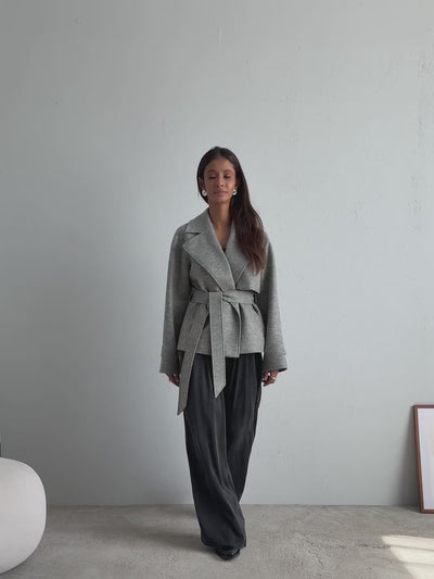 Płaszcz Marion Grey Wool Petite