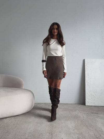 Spódnica Moniss Brown Petite