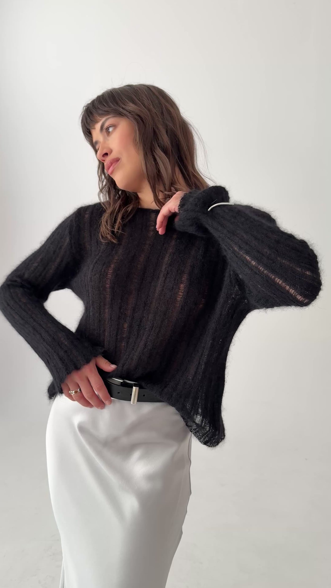 Sweter Fog Black Petite