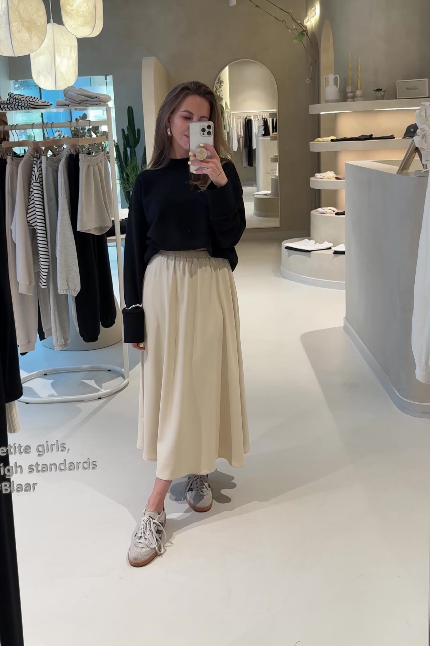 Spódnica Veloria Light Beige Petite