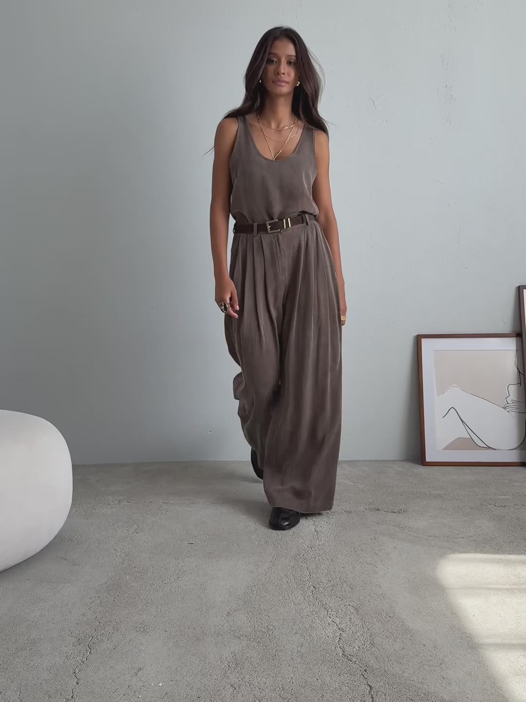 Top Belisa Brown Petite