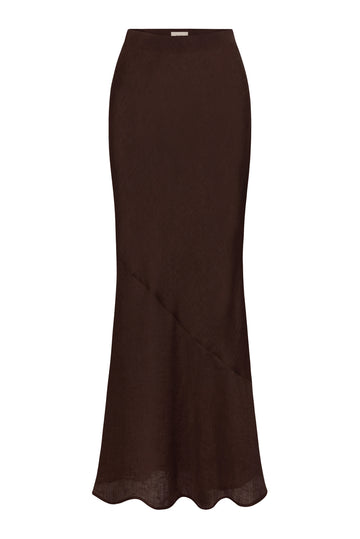 Spódnica Freya Chocolate Linen Petite