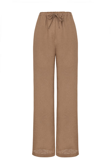 Spodnie Abaro Beige Linen Petite